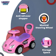 Lovely Baby Lovely Baby Deluxe Mega Kids Push Car - Red - alternate angle