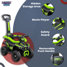 Lovely Baby Lovely Baby Kids Ride-On ATV Push Car - Green - alternate angle