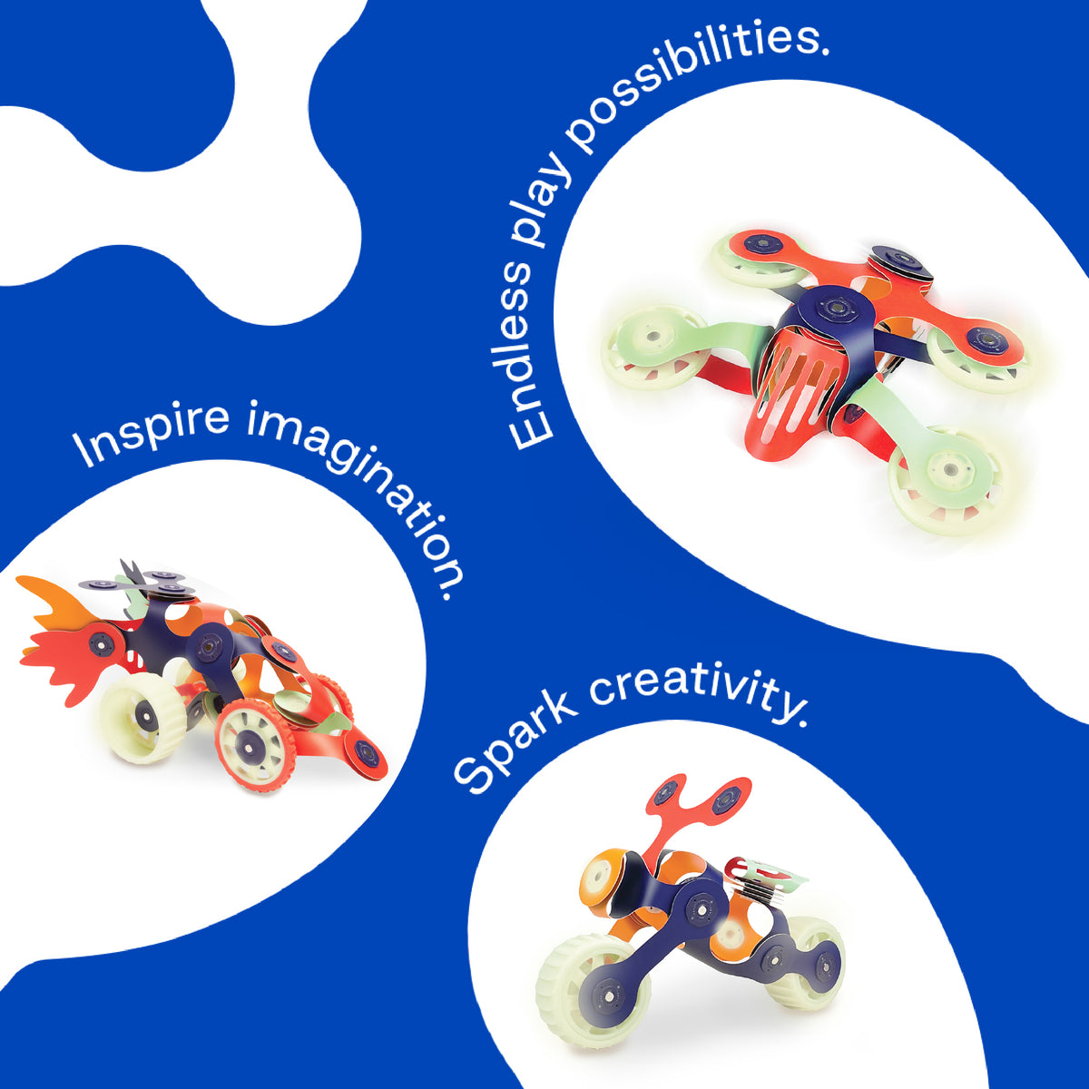 Clixo Mars Rovers Pack - 30 Piece Magnetic Building Set