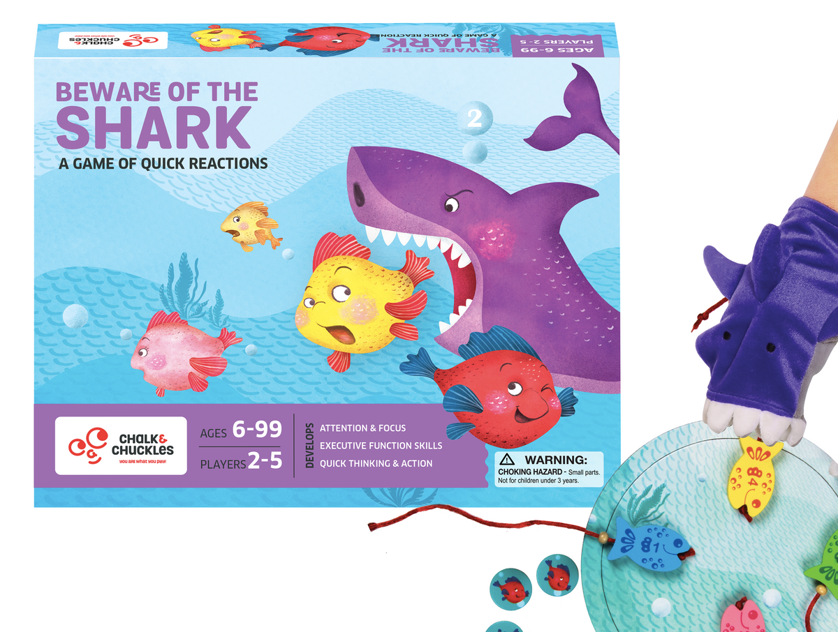 Chalk & Chuckles Beware of the Shark - Game (Ages 4 to 99)