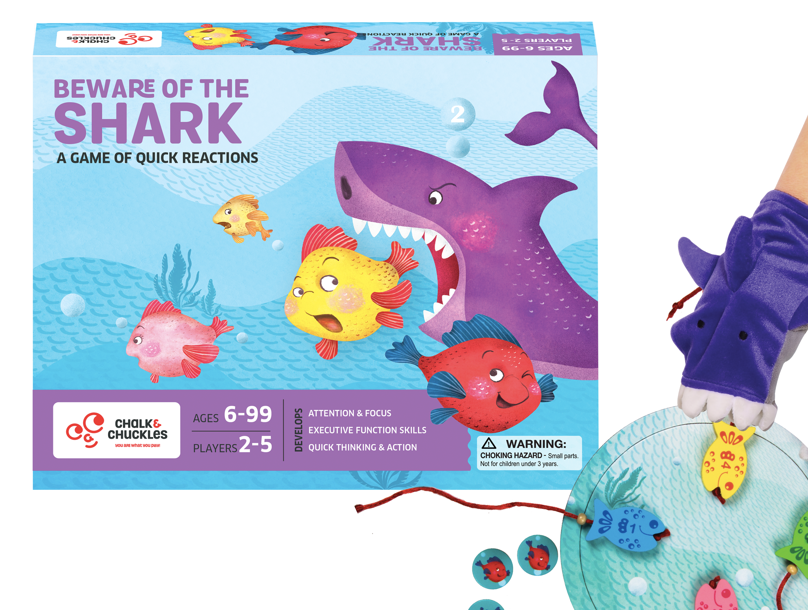 Chalk & Chuckles Beware of the Shark - Game (Ages 4 to 99)