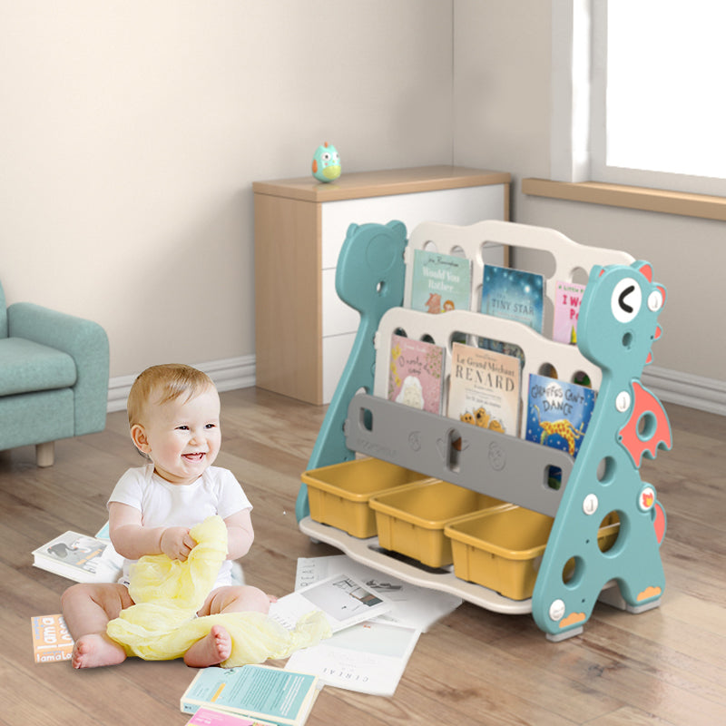 Lovely Baby - Dinosaur Bookshelf with Toy Rack - Image 2