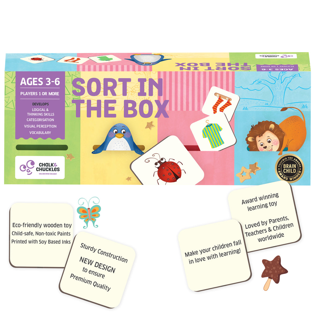 Chalk & Chuckles Sort in the Box - Learning Game (Ages 3+) - Image 6