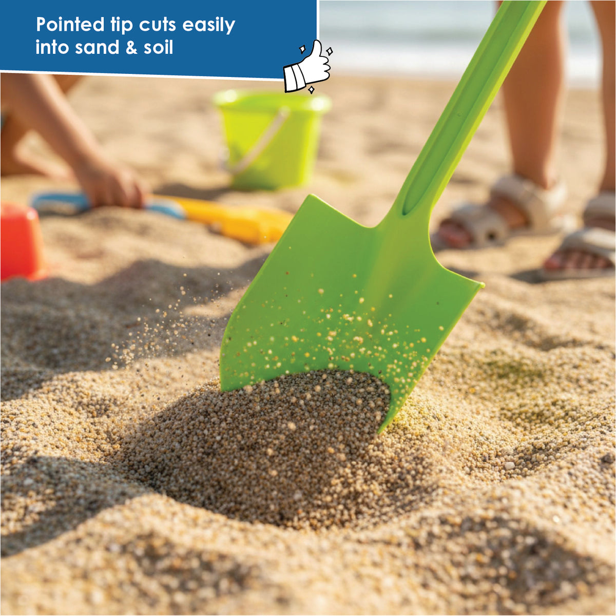 alldoro XXL Sand Shovel - Pointed, 63 cm - Image 3