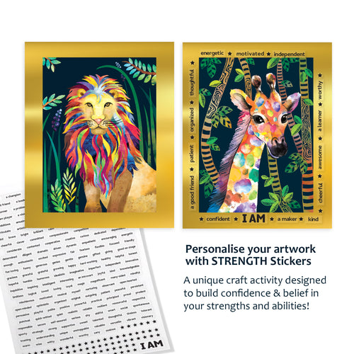 Chalk & Chuckles Scratch Art-Animal Power (Ages 6+)