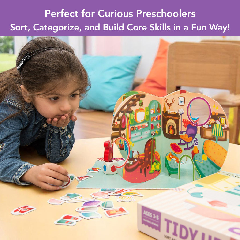 Chalk & Chuckles Tidy Up - Board Game (Ages 3+) - Image 3