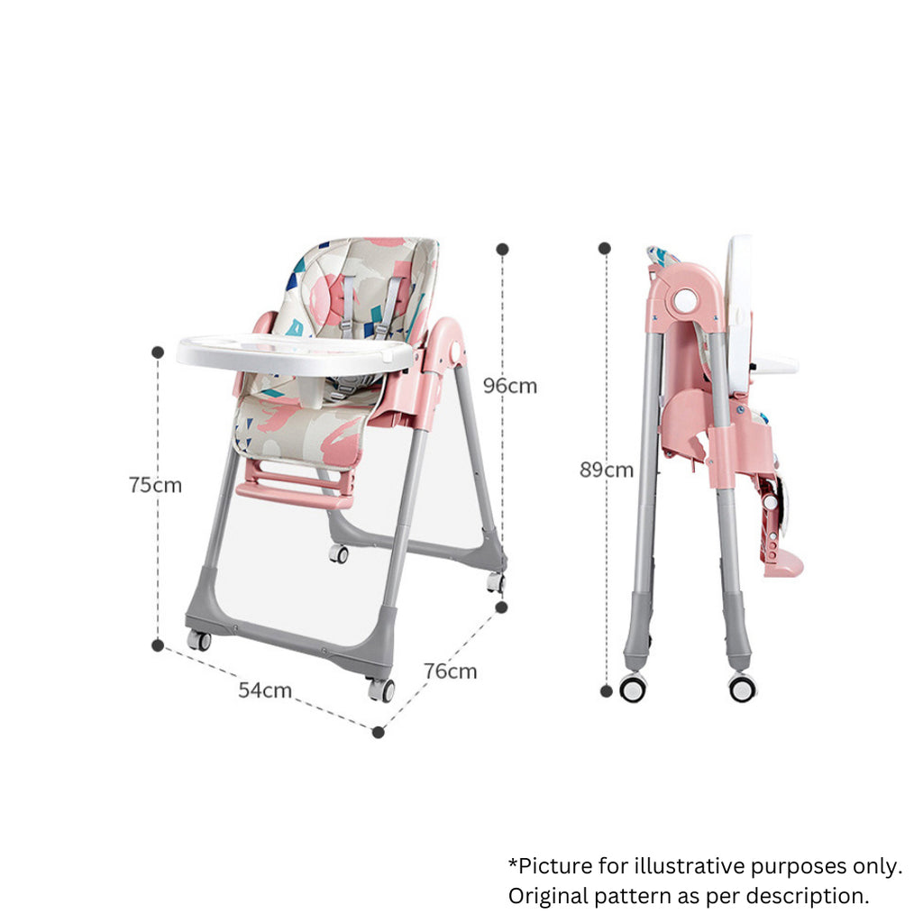 Graffiti High Chair - Blue - Image 4