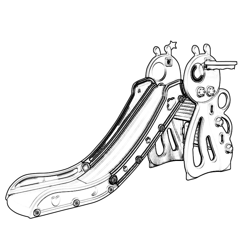 Lovely Baby - Honeybee Slide W/ Basketball Hoop - Image 3