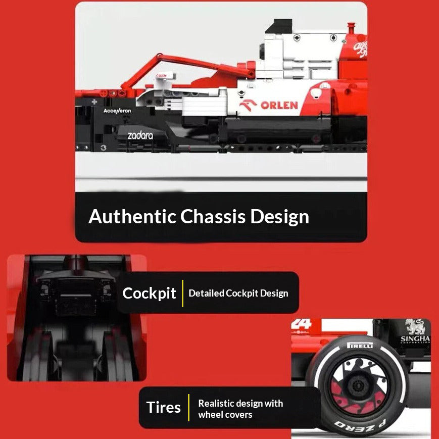 Rastar Bricks - Alfa Romeo Formula 1 C42 - 2306 Pieces - Image 2
