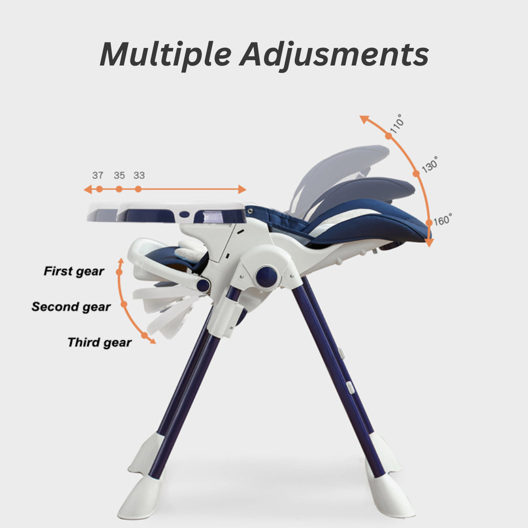 Lux High Chair - Navy Blue - Image 3