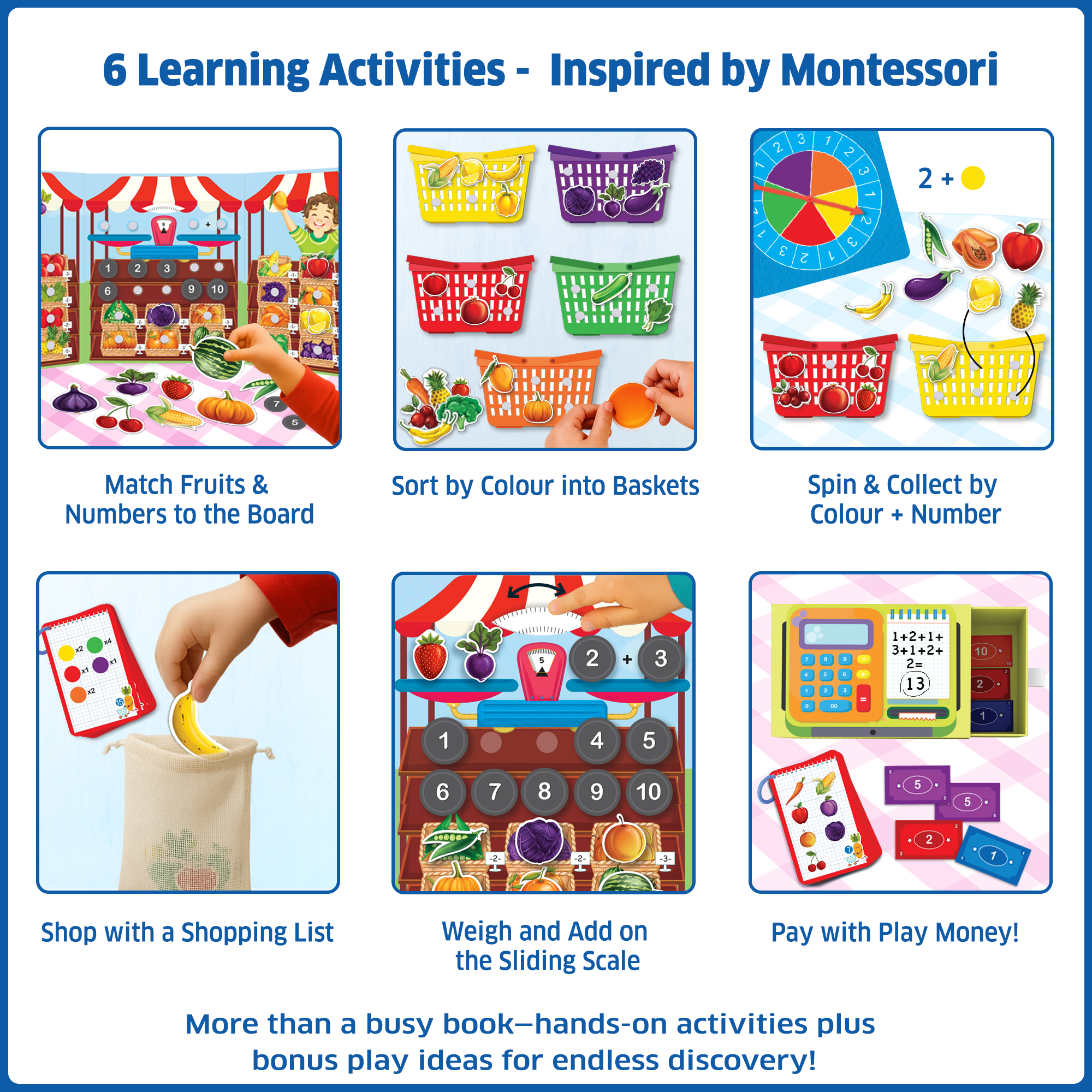 Chalk & Chuckles Busy Market - Learning Game (Ages 3 to 6) - Image 6