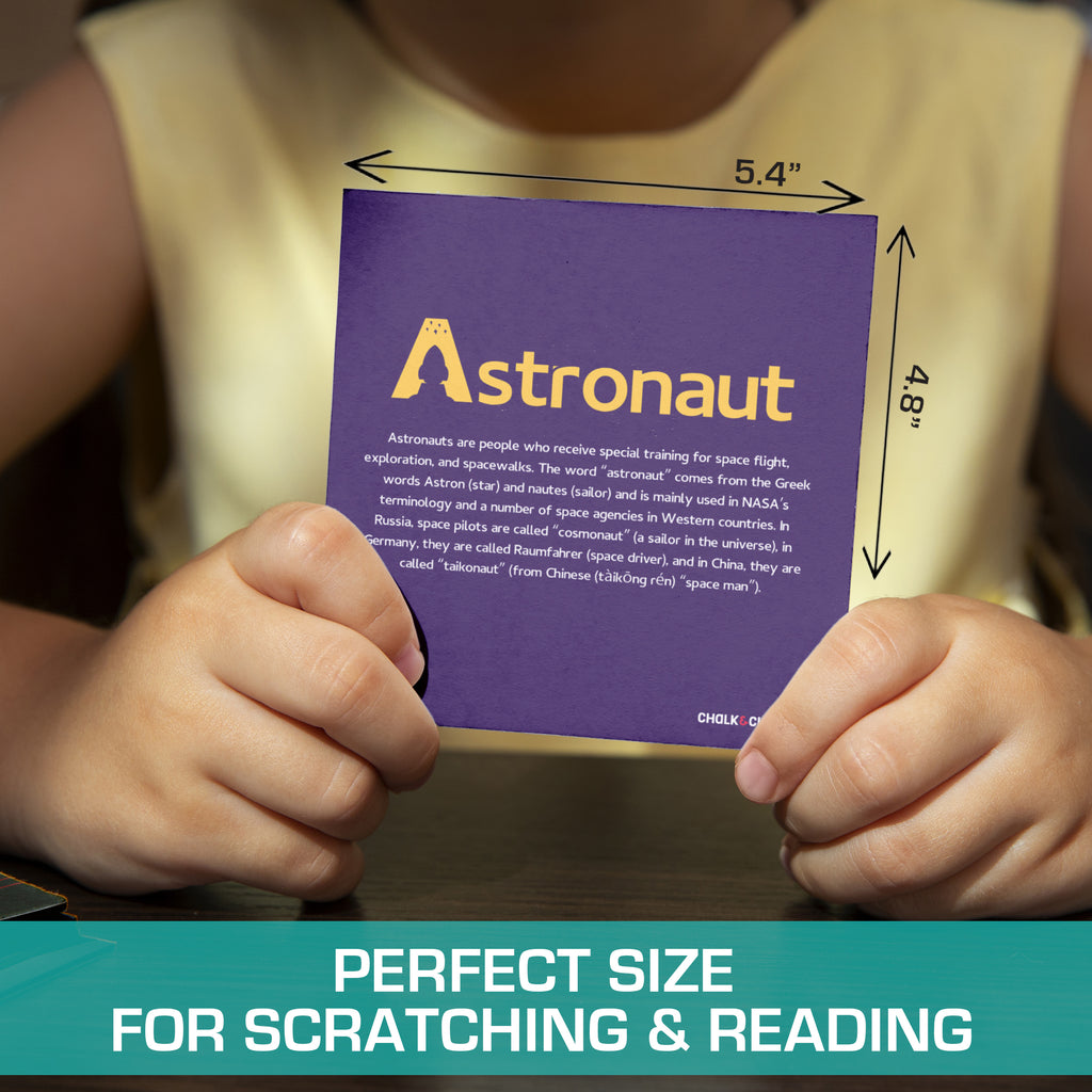 Chalk & Chuckles Scratch Art A to Z Space Adventure (Ages 4 to 9) - Image 6