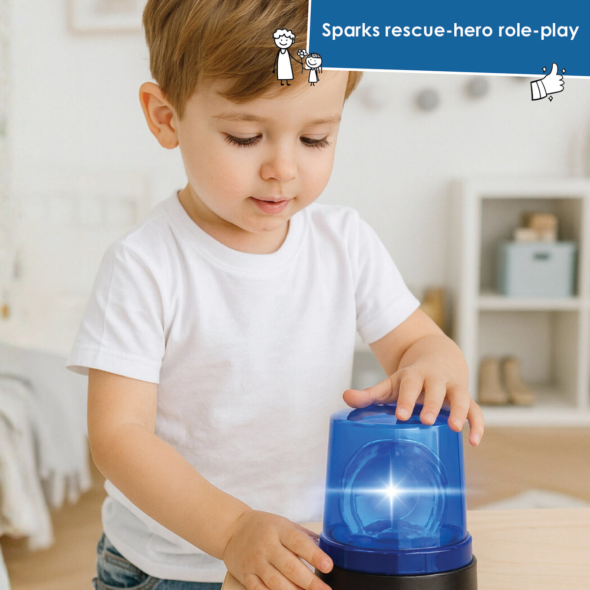 alldoro Toy Rescue Lamp - Blue Light with Sound - Image 5
