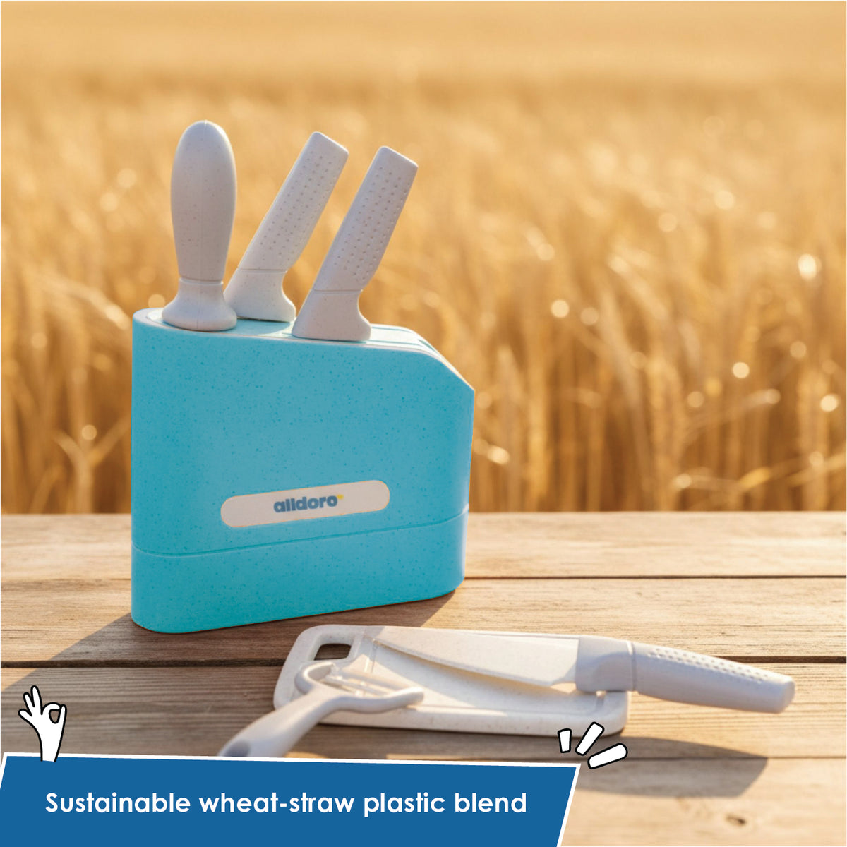 alldoro Knife Block - 7 Pieces, Eco-Friendly - Image 4