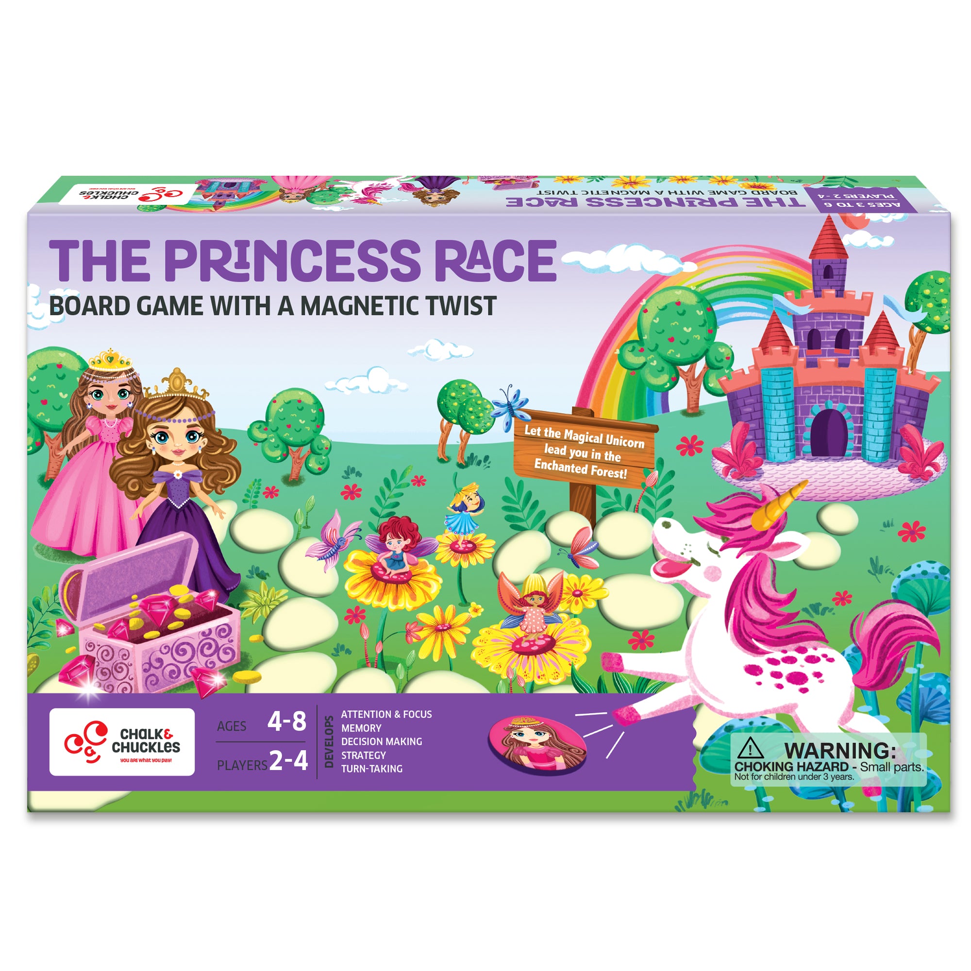 Chalk & Chuckles The Princess Race - Board Game (Ages 4 to 8)