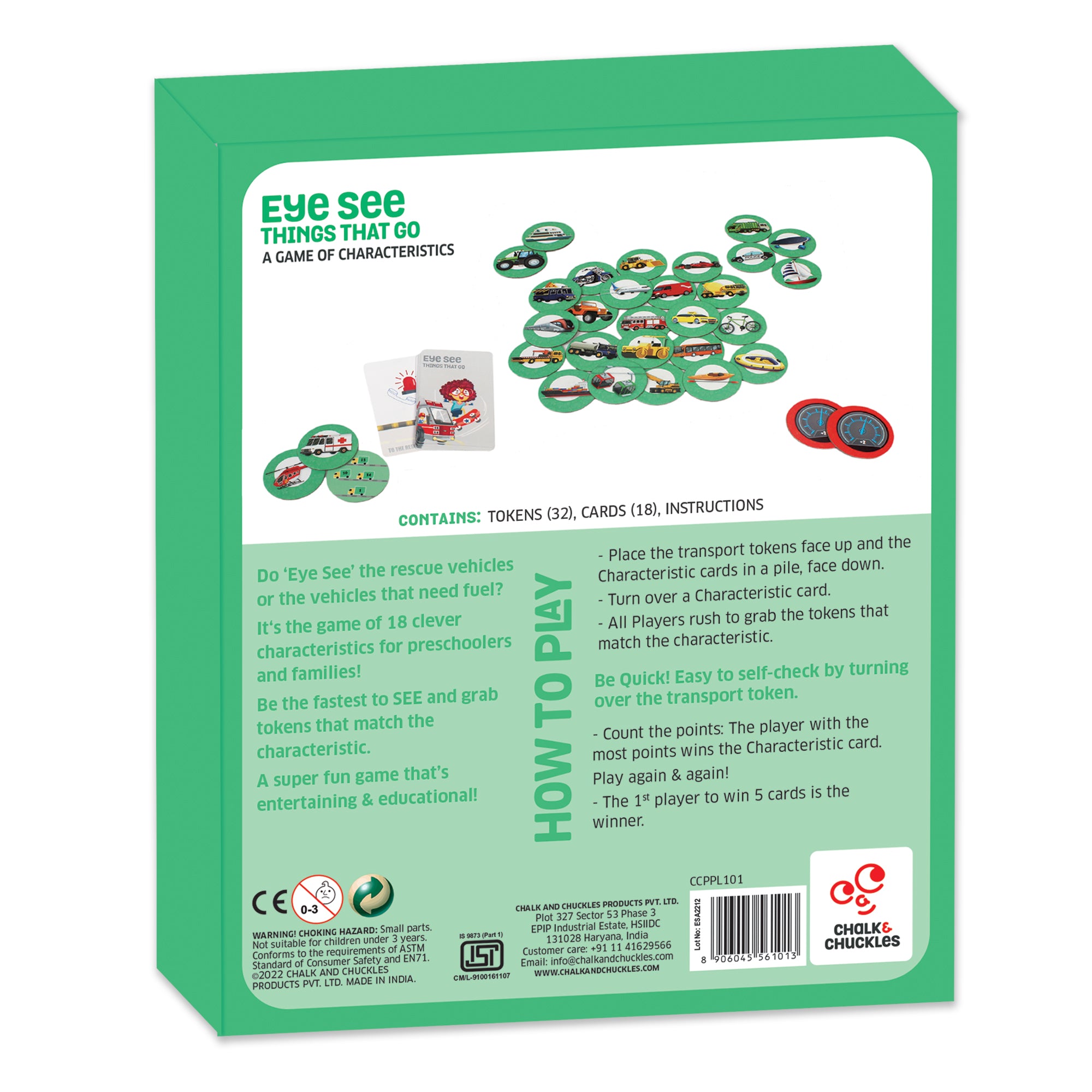Chalk & Chuckles Eye See-Things that Go - Card Game (Ages 3 to 6) - Image 6
