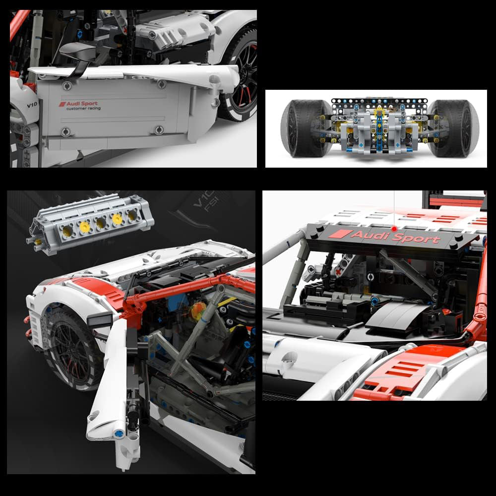 Rastar Bricks - Audi R8 LMS GT3 - 3314 Pieces - Image 6