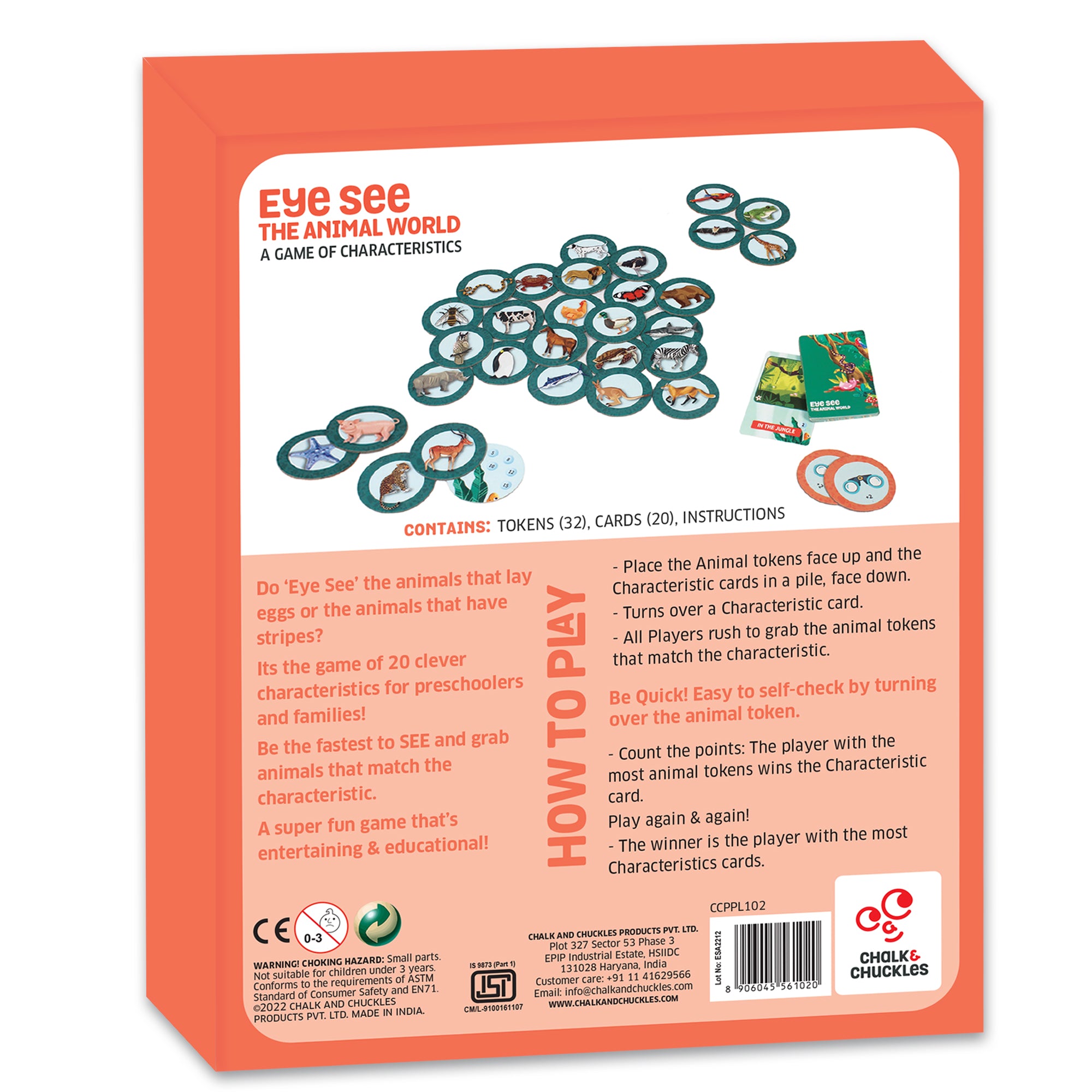Chalk & Chuckles Eye See-The Animal World - Card Game (Ages 3 to 6) - Image 3