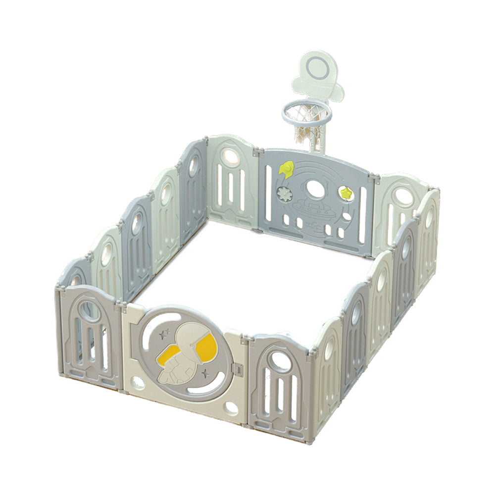 Kids Astronaut Playpen - W/ Basketball Hoop - 16 pcs - Image 9
