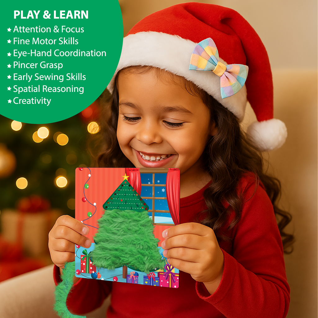 Chalk & Chuckles Lace Art-Christmas Magic (Ages 3 to 6) - Image 6