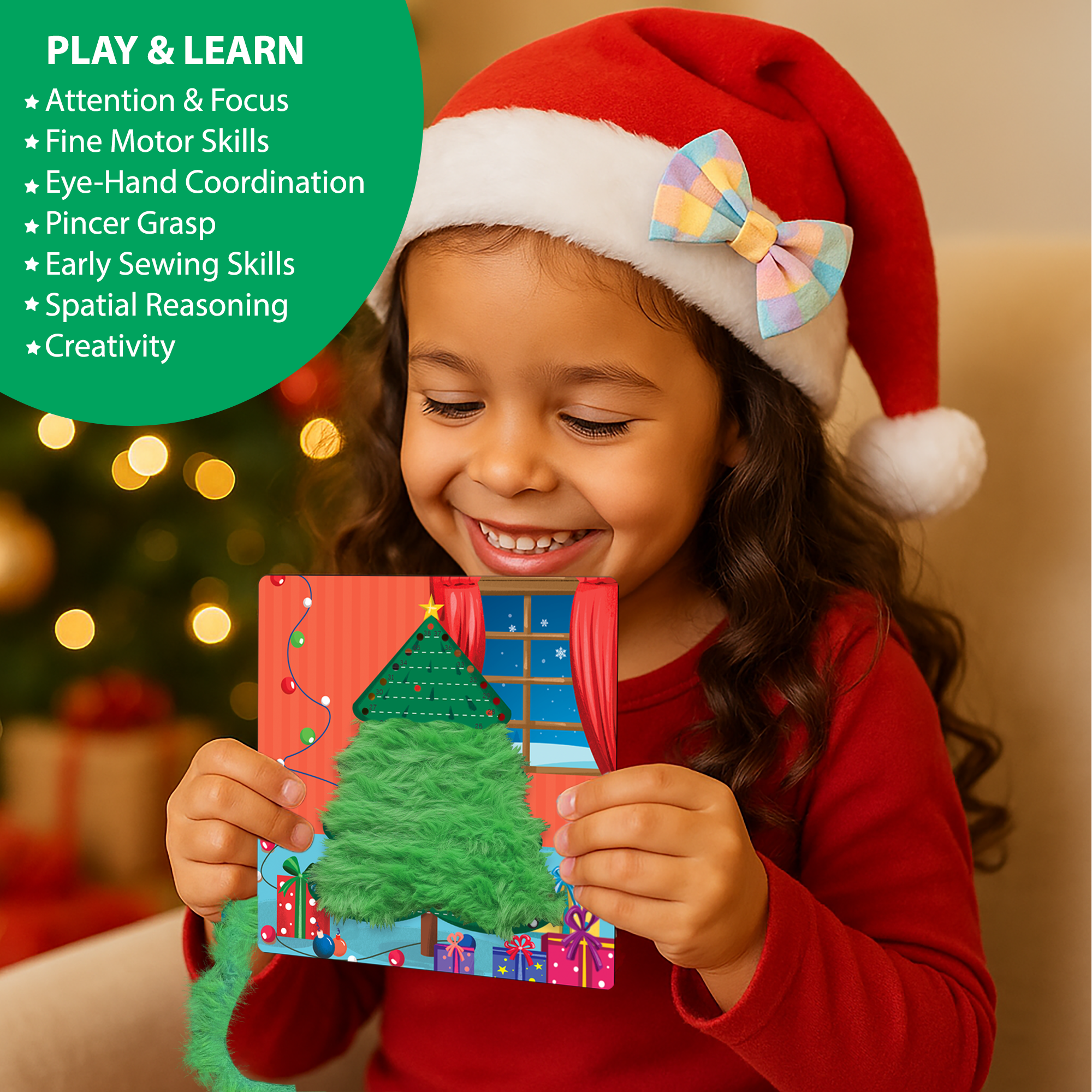 Chalk & Chuckles Lace Art-Christmas Magic (Ages 3 to 6) - Image 6