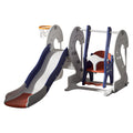 Slide & Swing Set w/ Basketball Hoop - Image 3