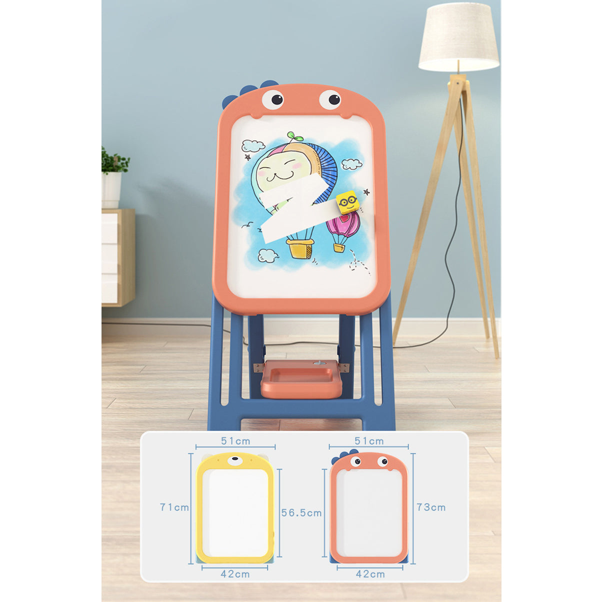 Bear Drawing Board and Chair Set - Pink - Image 3