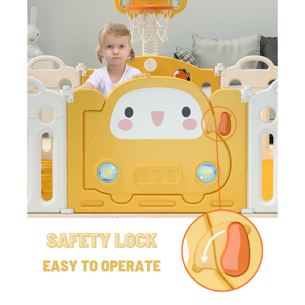 Lovely Baby - Kids Playpen - w/ Basketball Hoop - 20 pcs - Image 6
