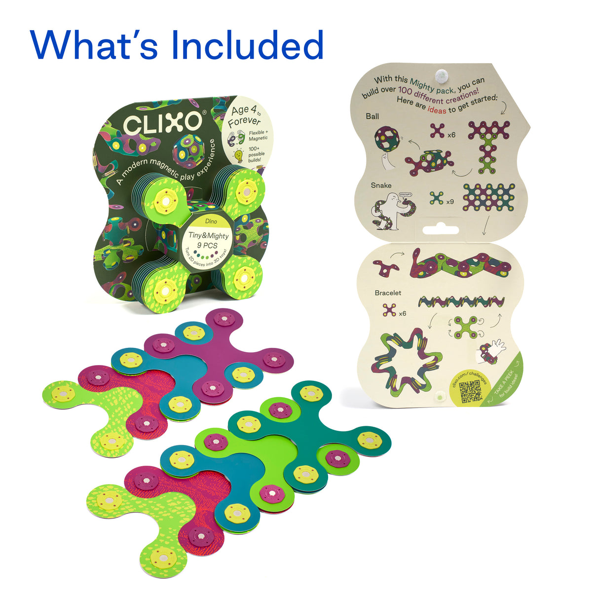 Clixo Tiny & Mighty Dino Pack