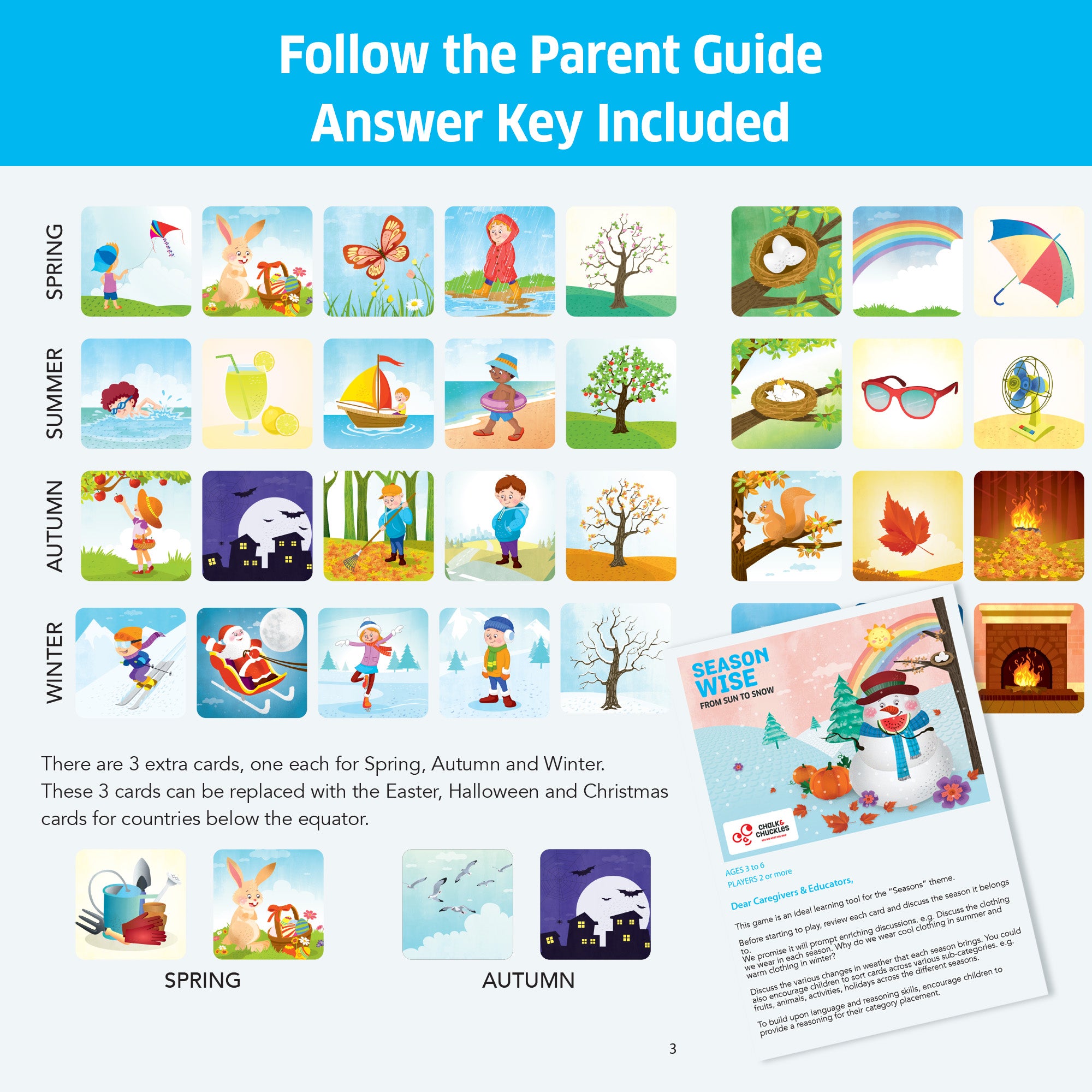 Chalk & Chuckles Season Wise - Memory Game (Ages 3 to 6) - Image 8