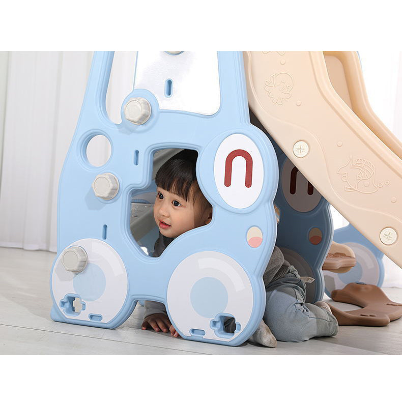 Lovely Baby - Slide & Swing Set w/ Basketball Hoop - Brown - Image 5