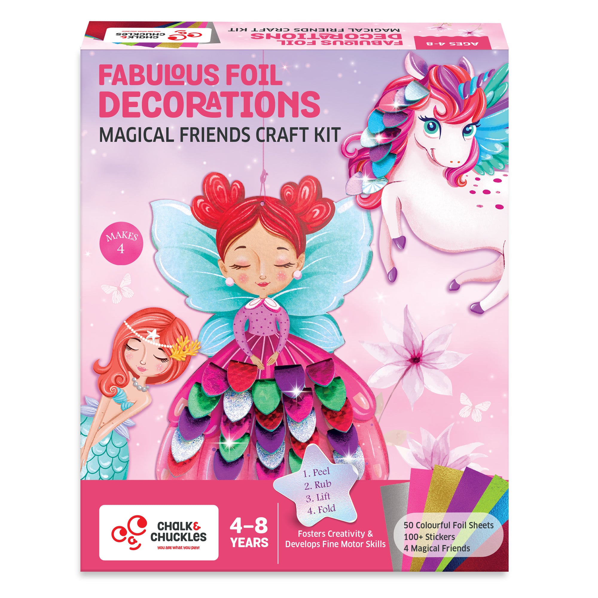 Chalk & Chuckles Foil Decorations-Magical Friends - Foil Decorations Kit
