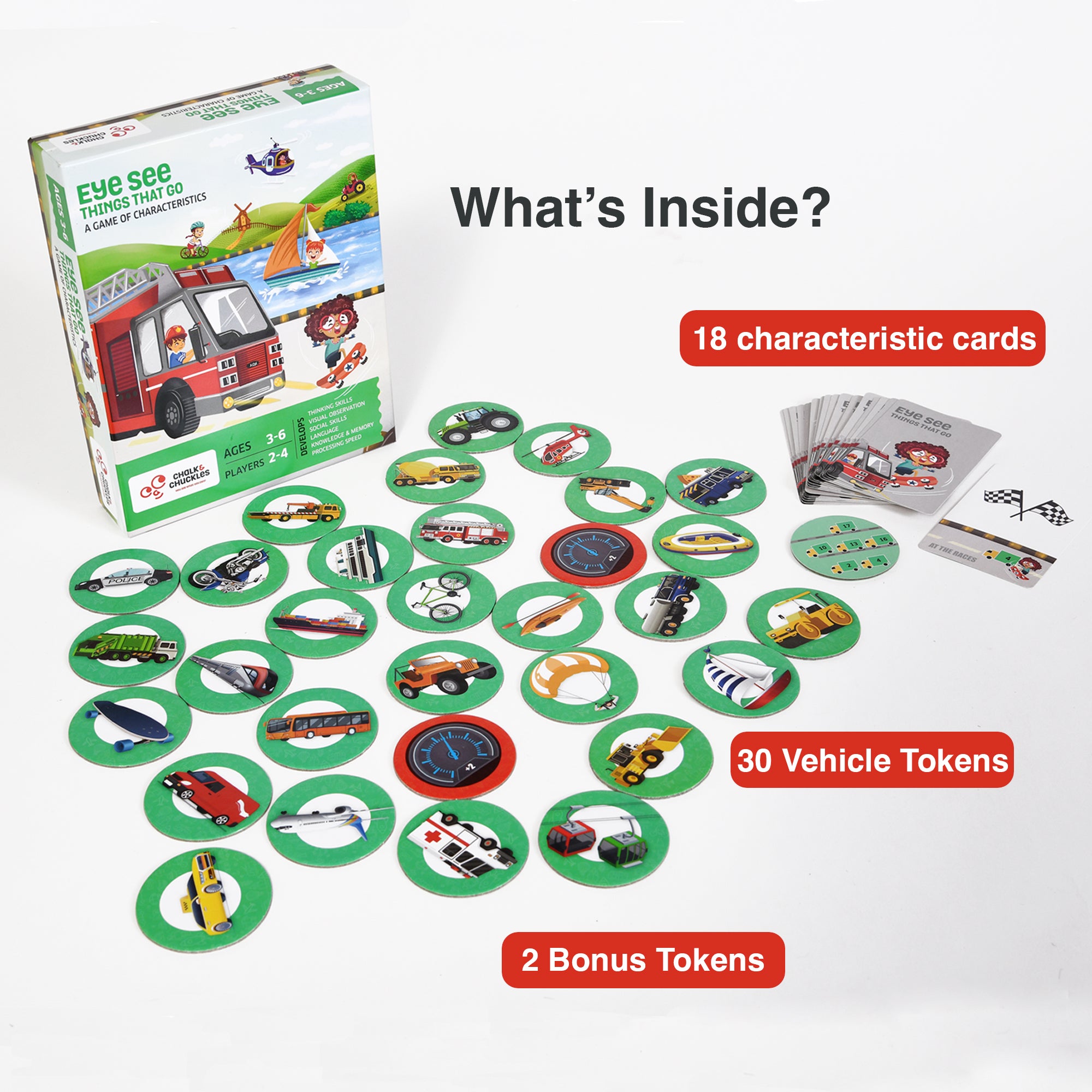 Chalk & Chuckles Eye See-Things that Go - Card Game (Ages 3 to 6) - Image 4