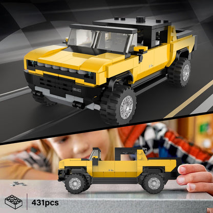 Rastar Bricks - Hummer EV Yellow - 431 Pieces - Image 4