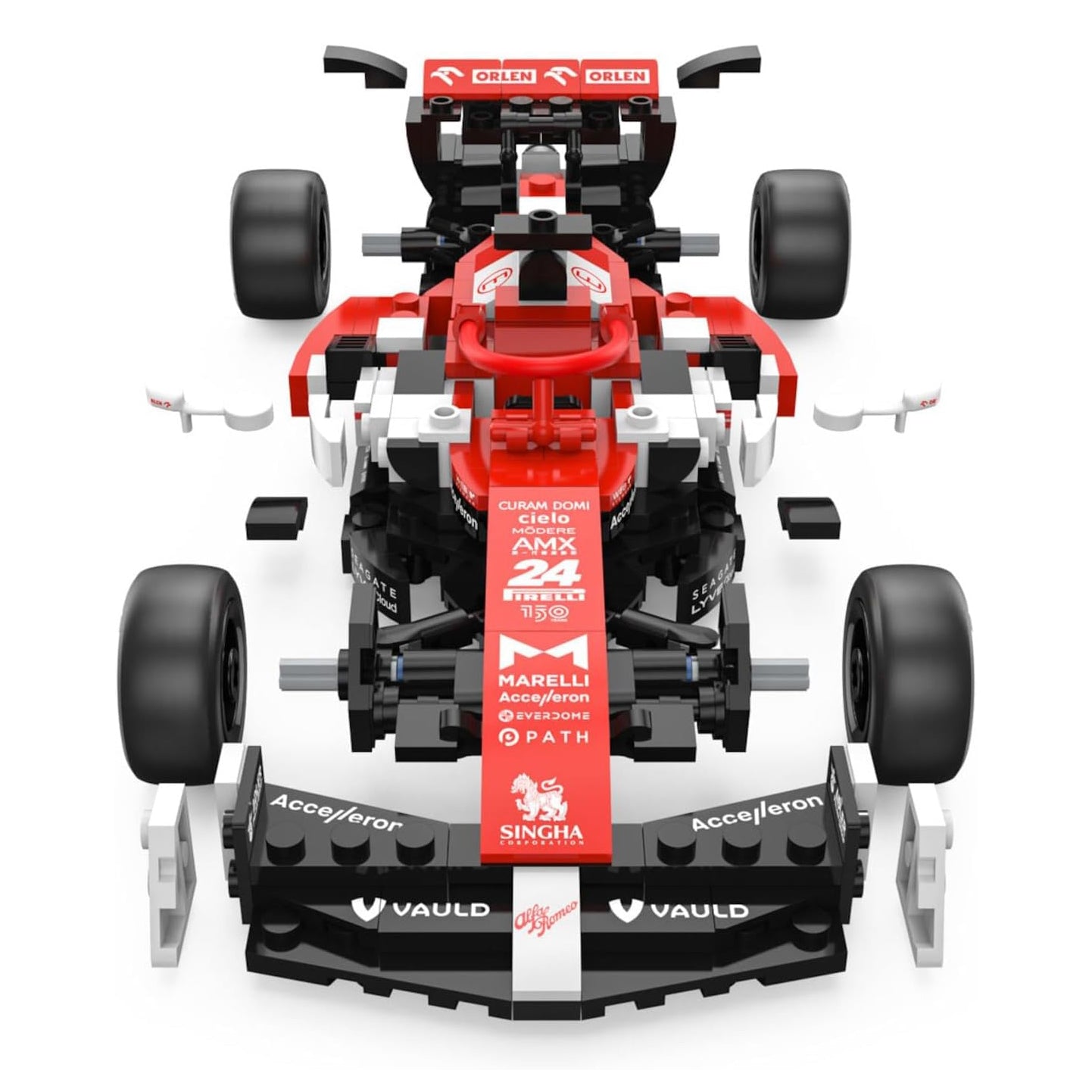 Alfa Romeo C42 F1 Car Bricks Building Kit - 340pcs - Image 2