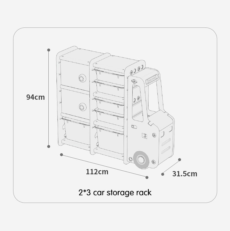 Lovely Baby - Storage Rack Truck - Pink - Image 2