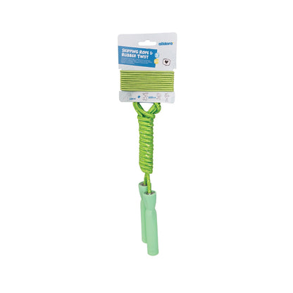 alldoro 2 in 1 Skipping Rope & Rubber Twist - Green - Image 8