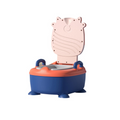Lovely Baby Potty Training Seat - Cow Pink/Blue