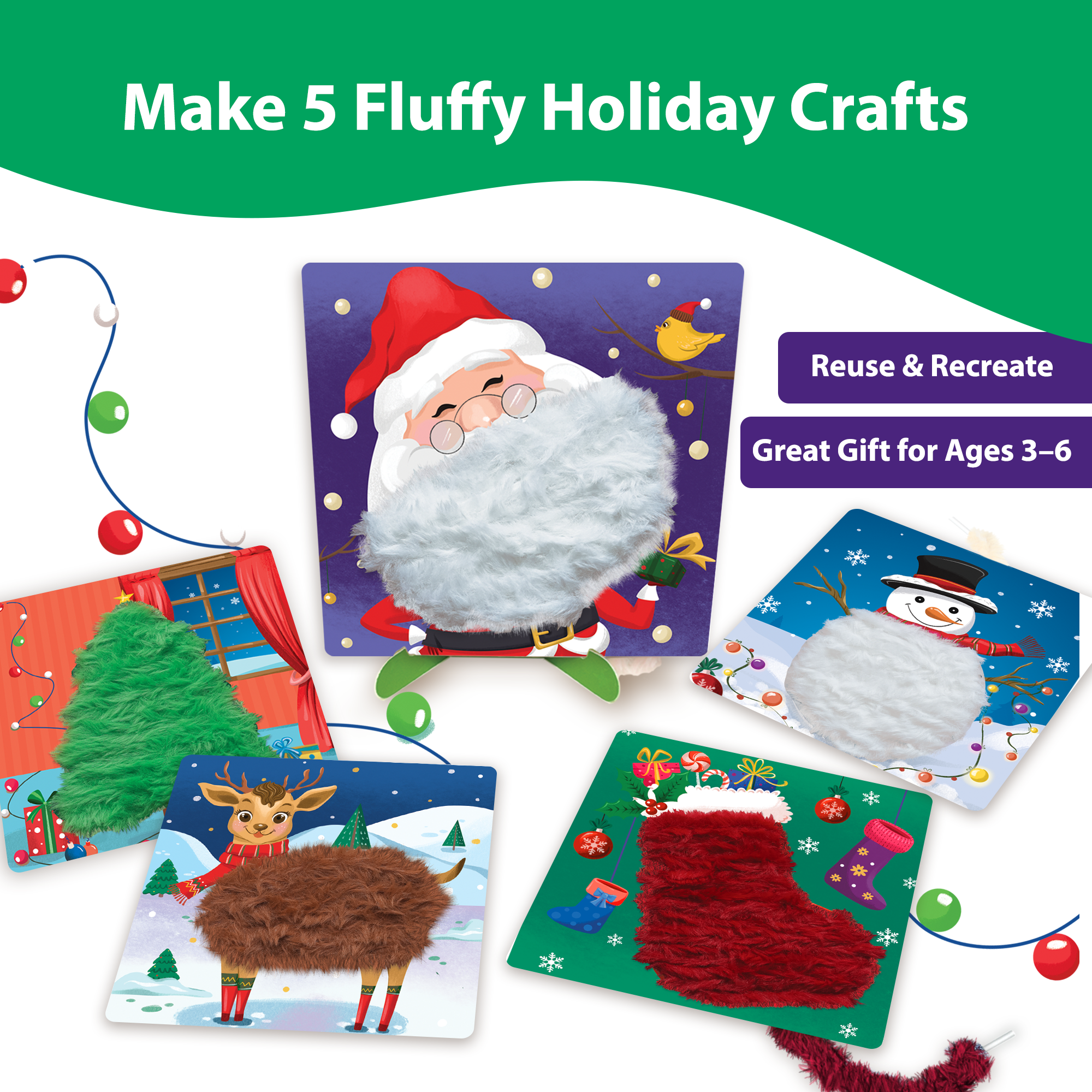 Chalk & Chuckles Lace Art-Christmas Magic (Ages 3 to 6) - Image 4