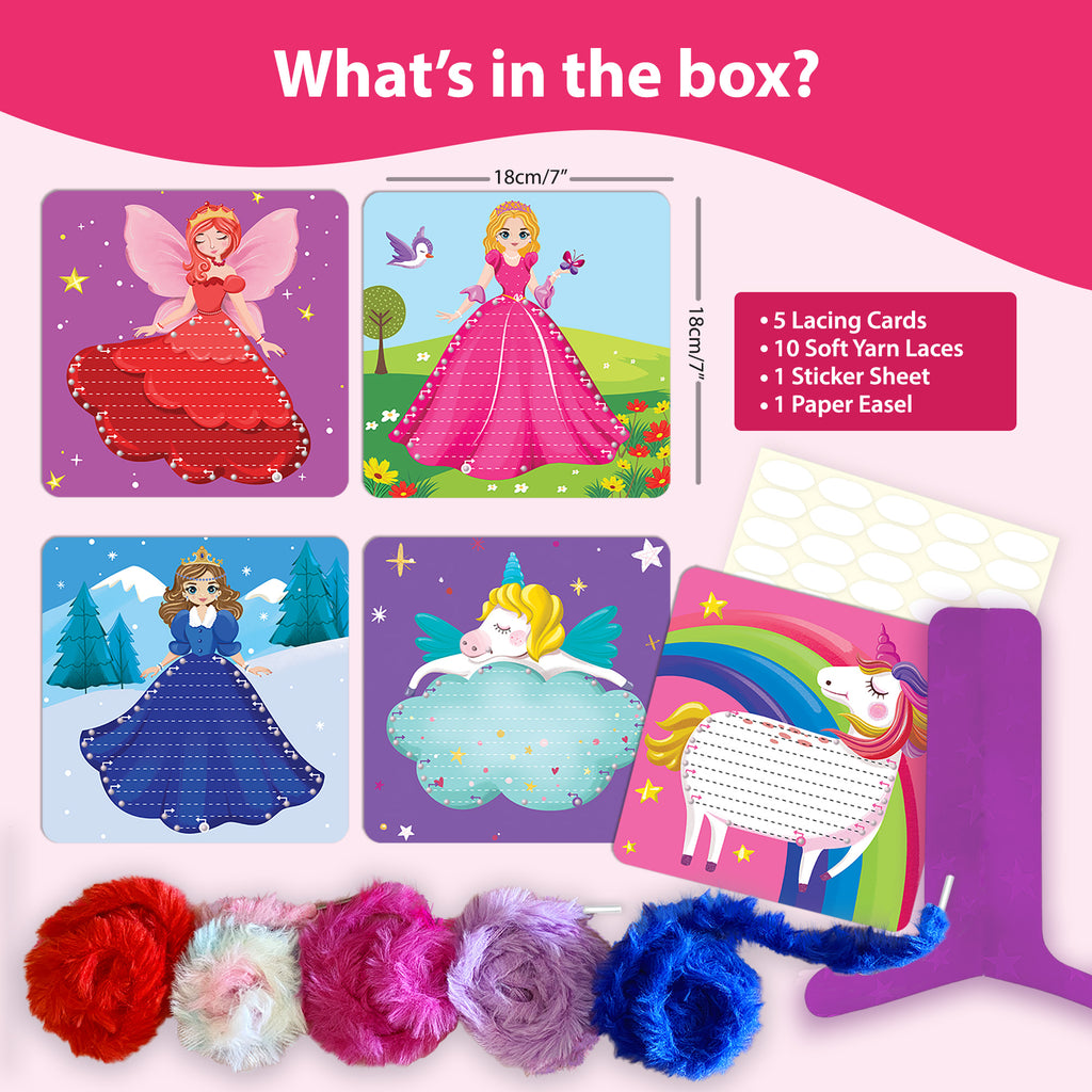 Chalk & Chuckles Lace Art-Princess & Unicorns (Ages 3 to 6) - Image 7
