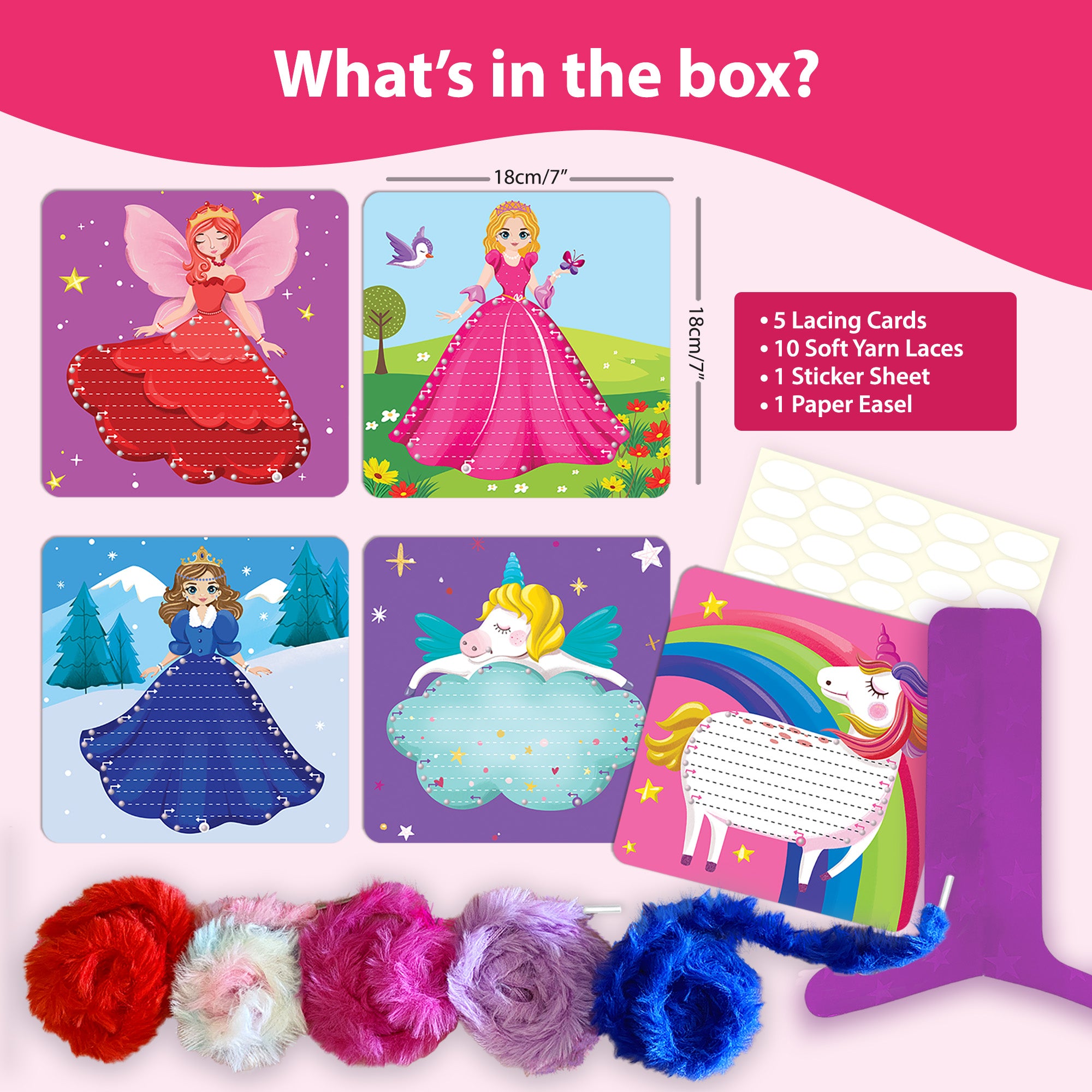 Chalk & Chuckles Lace Art-Princess & Unicorns (Ages 3 to 6) - Image 7