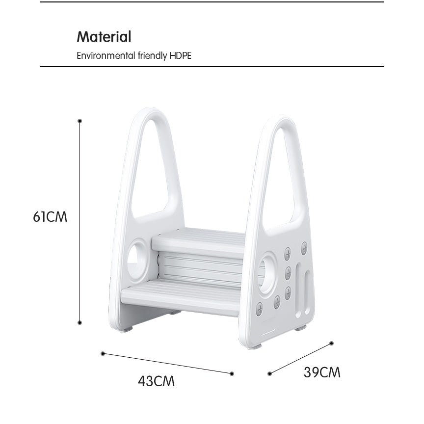 Lovely Baby Step stool - White