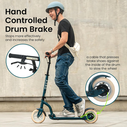 A8 Foldable Scooter - Emerald - Image 3