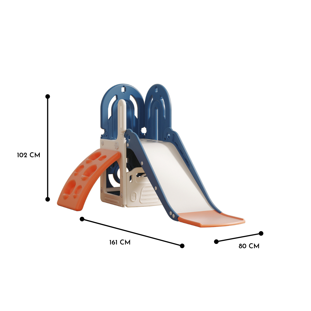 Lovely Baby Slide w/ Climbing Wall - Blue