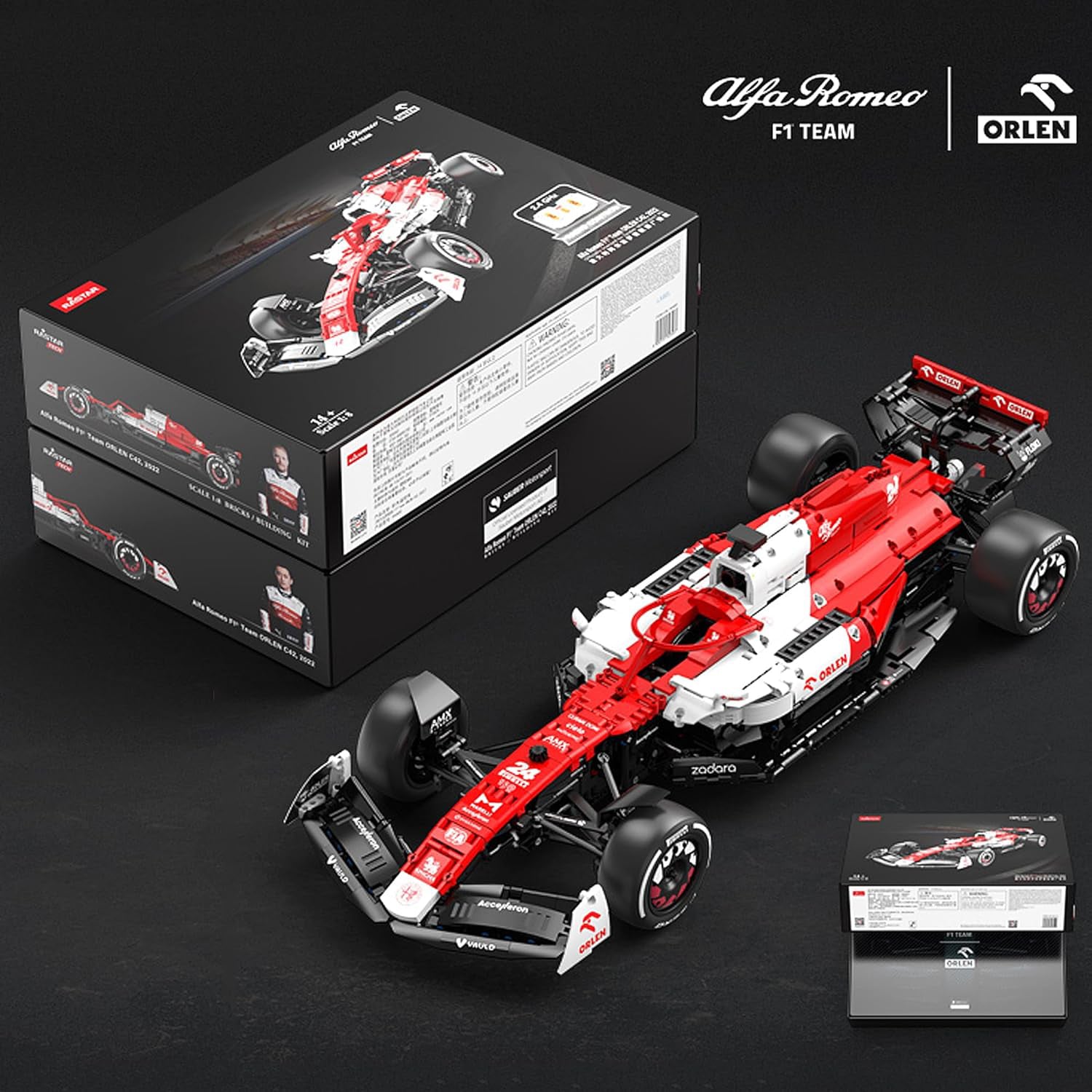 Rastar Bricks - Alfa Romeo Formula 1 C42 - 2306 Pieces - Image 8