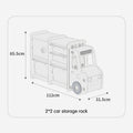 Lovely Baby Storage Rack Truck - White