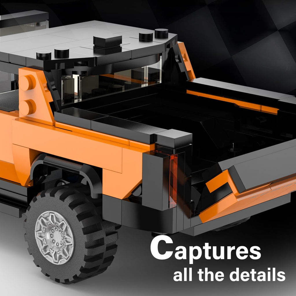 Rastar Bricks - Hummer EV Orange - 431 Pieces - Image 5