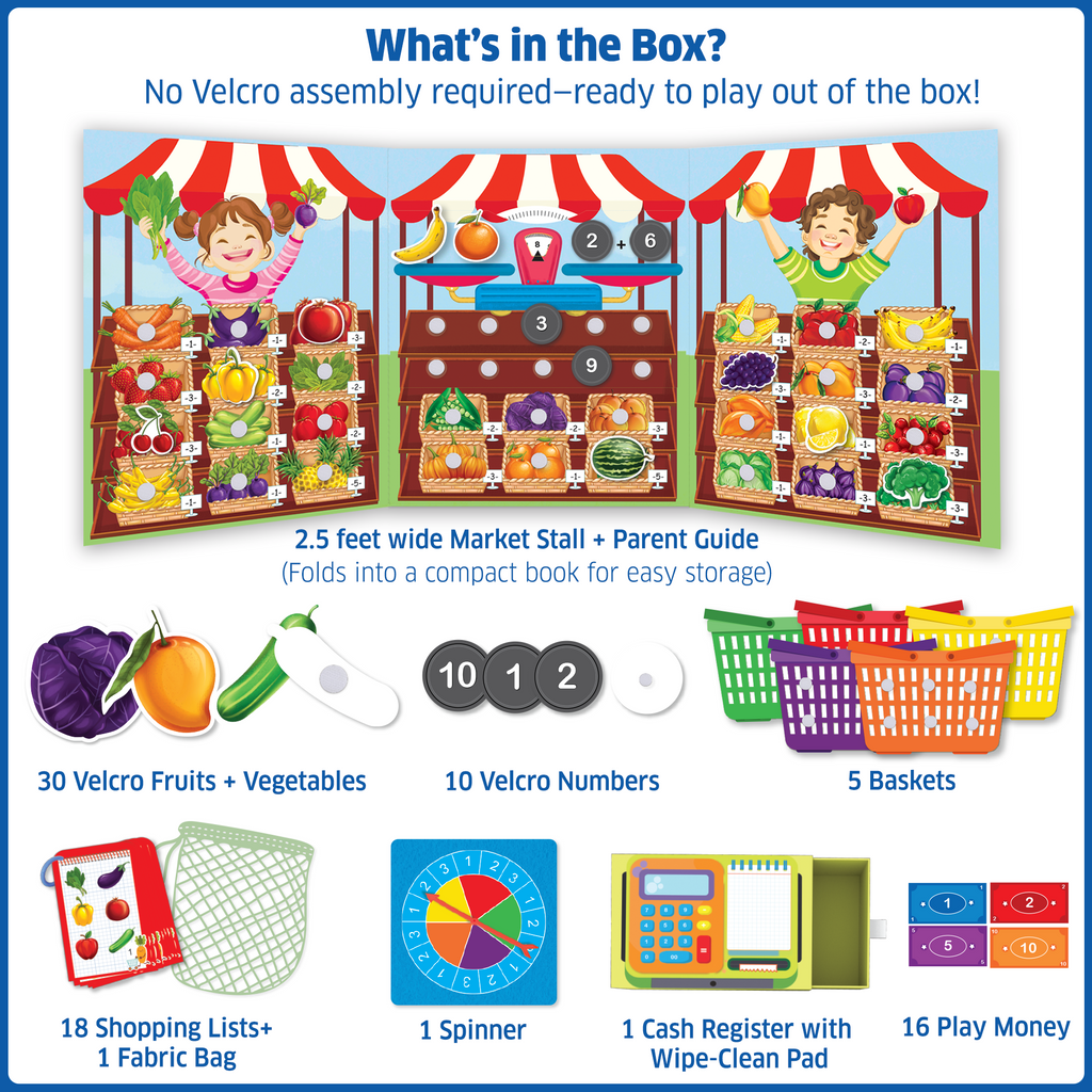 Chalk & Chuckles Busy Market - Learning Game (Ages 3 to 6) - Image 5