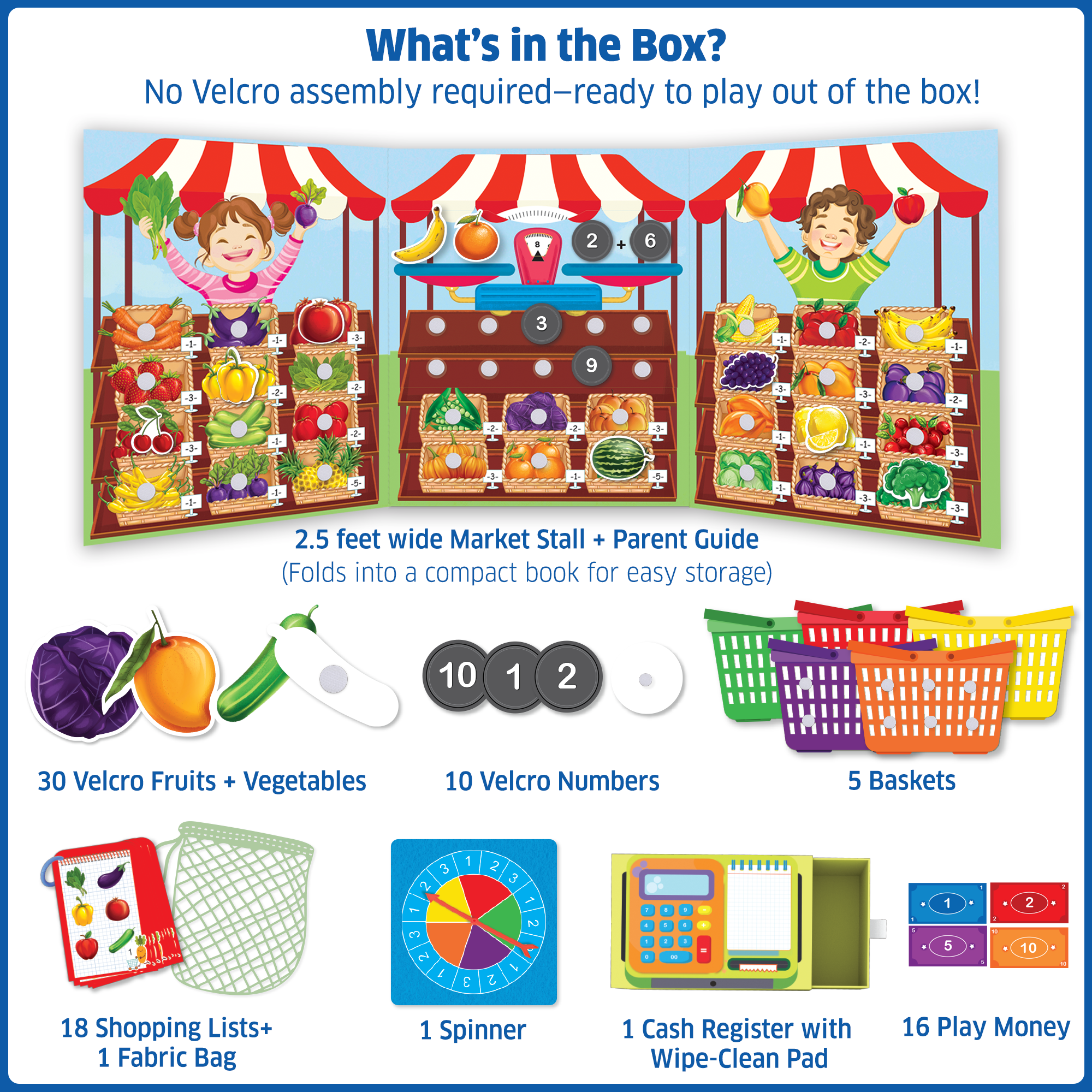 Chalk & Chuckles Busy Market - Learning Game (Ages 3 to 6) - Image 5