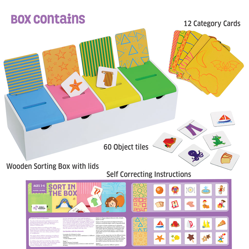 Chalk & Chuckles Sort in the Box - Learning Game (Ages 3+) - Image 4